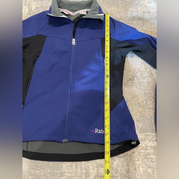 Rab Women’s Baltoro Lite Jacket QFS-51 Blue/Black Polartec Power Shield Small 10 - Picture 11 of 14